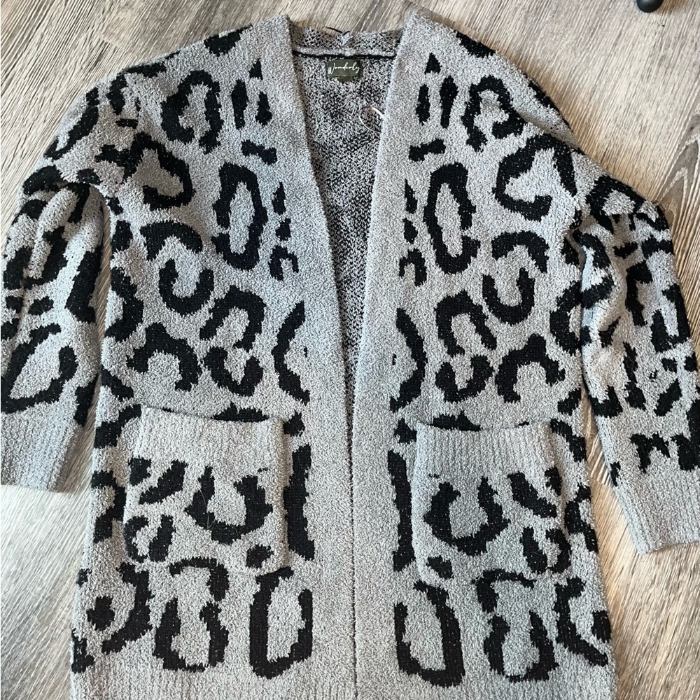 Animal Print Cardigan